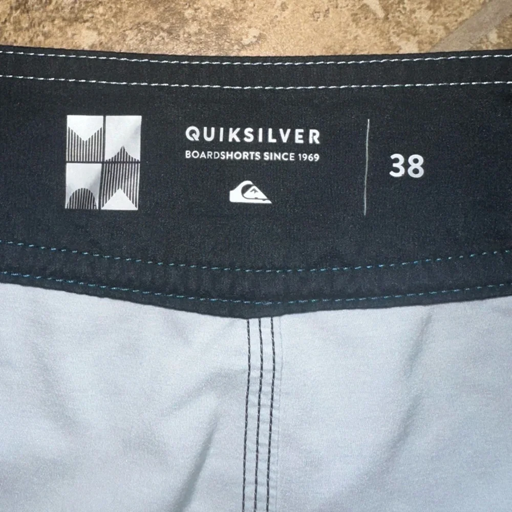 Quiksilver Blue and Orange Board Shorts Quick-Dry Swimwear